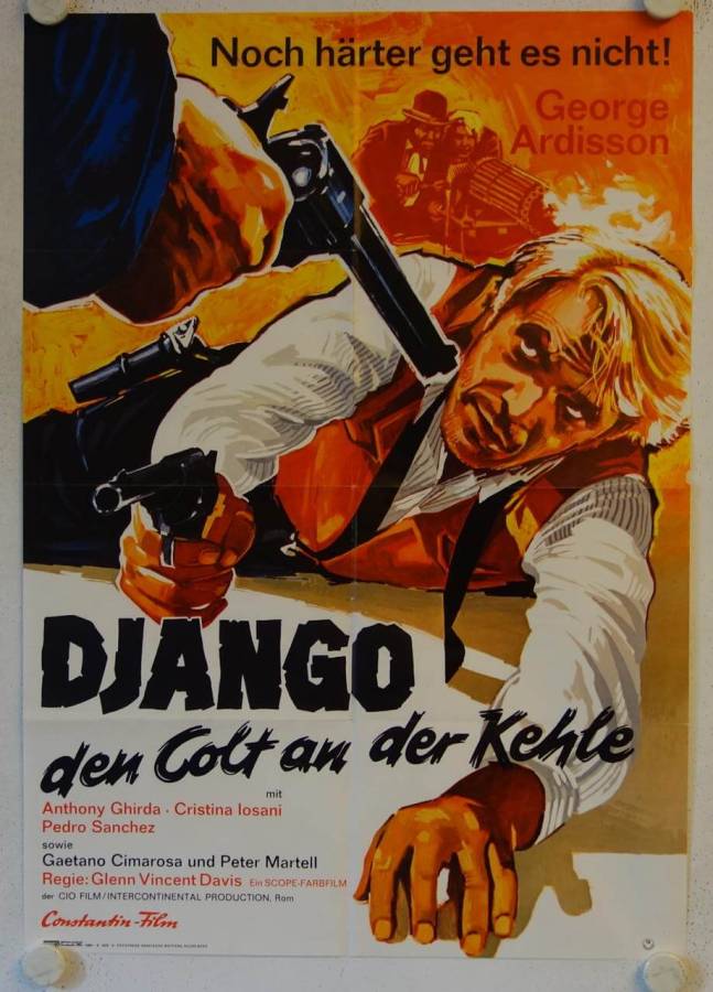 Django - den Colt an der Kehle originales deutsches Filmplakat